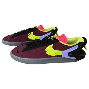 NEW Nike x Acronym Blazer Low Night Maroon Sneakers DN2067-600 Men's Size 12